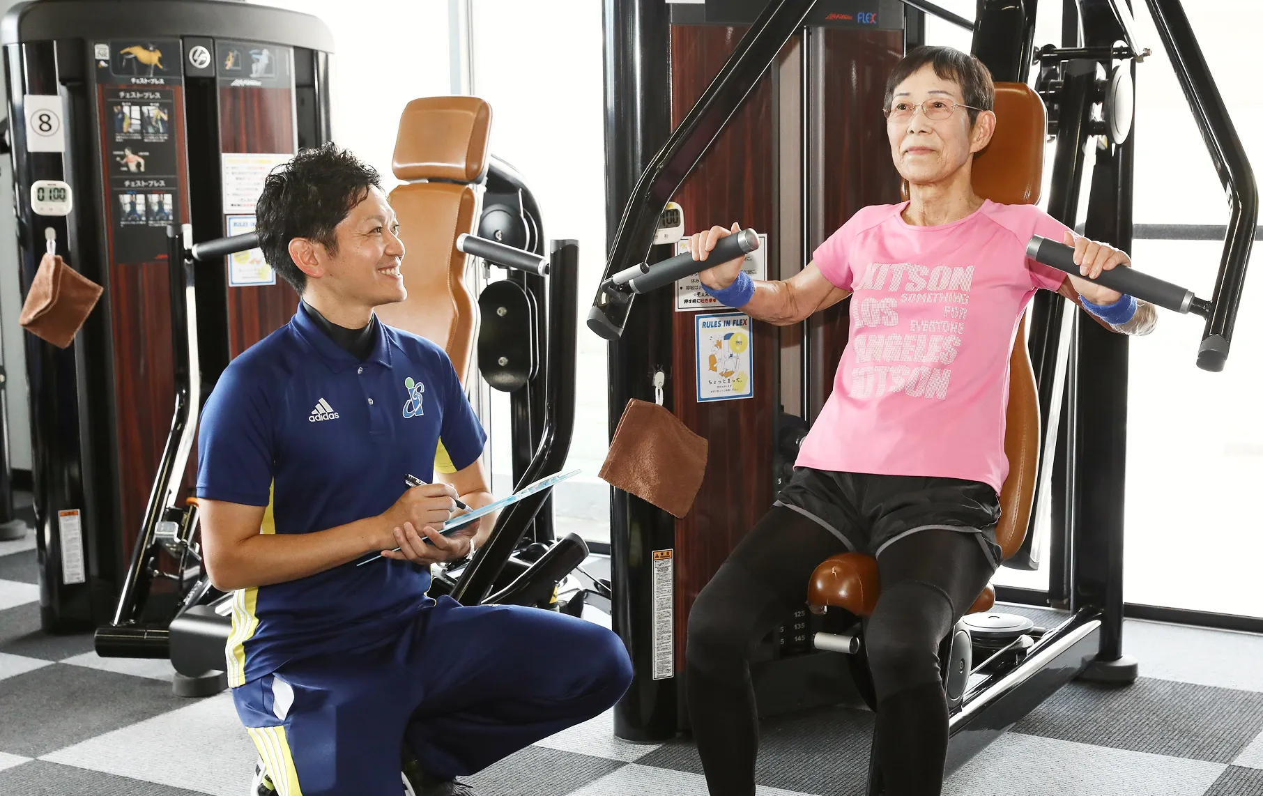 FLEXでレッスンしている様子